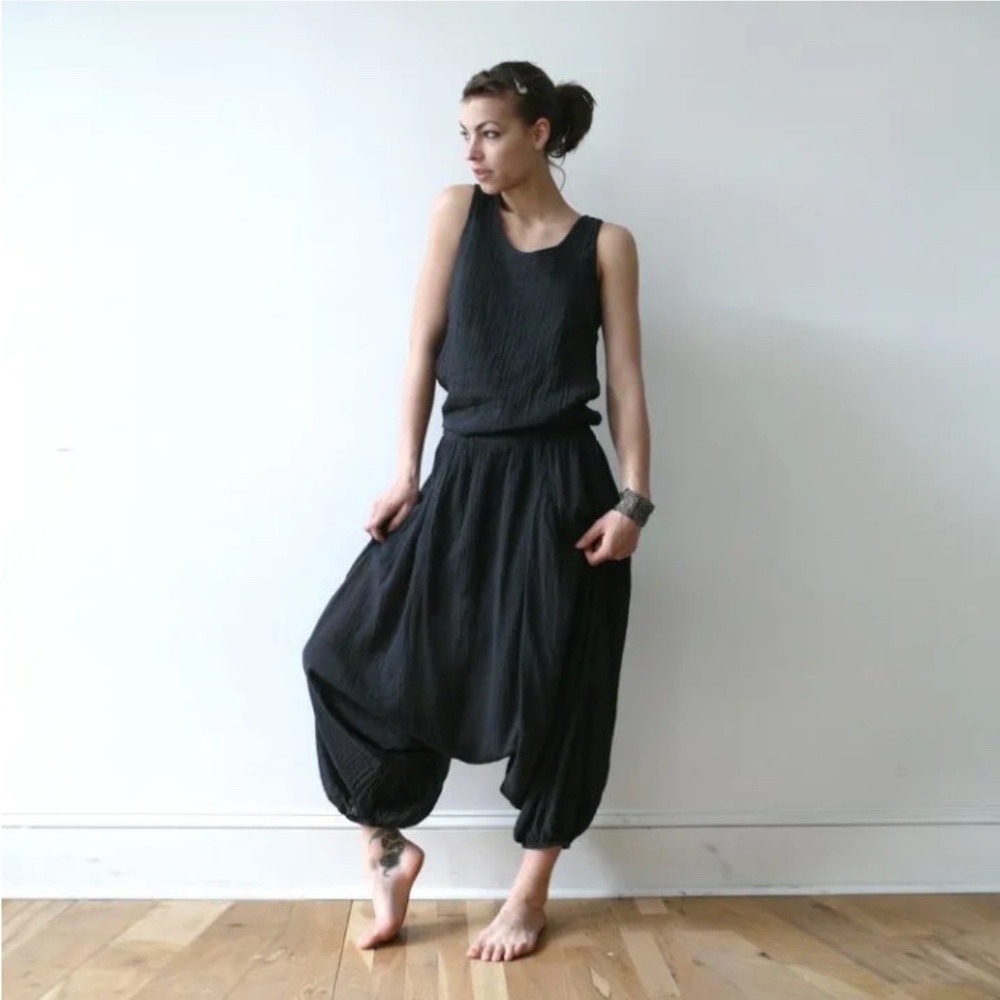 Black Crane Cozy Jumpsuit